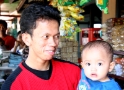 Father and boy, Java Indonesia